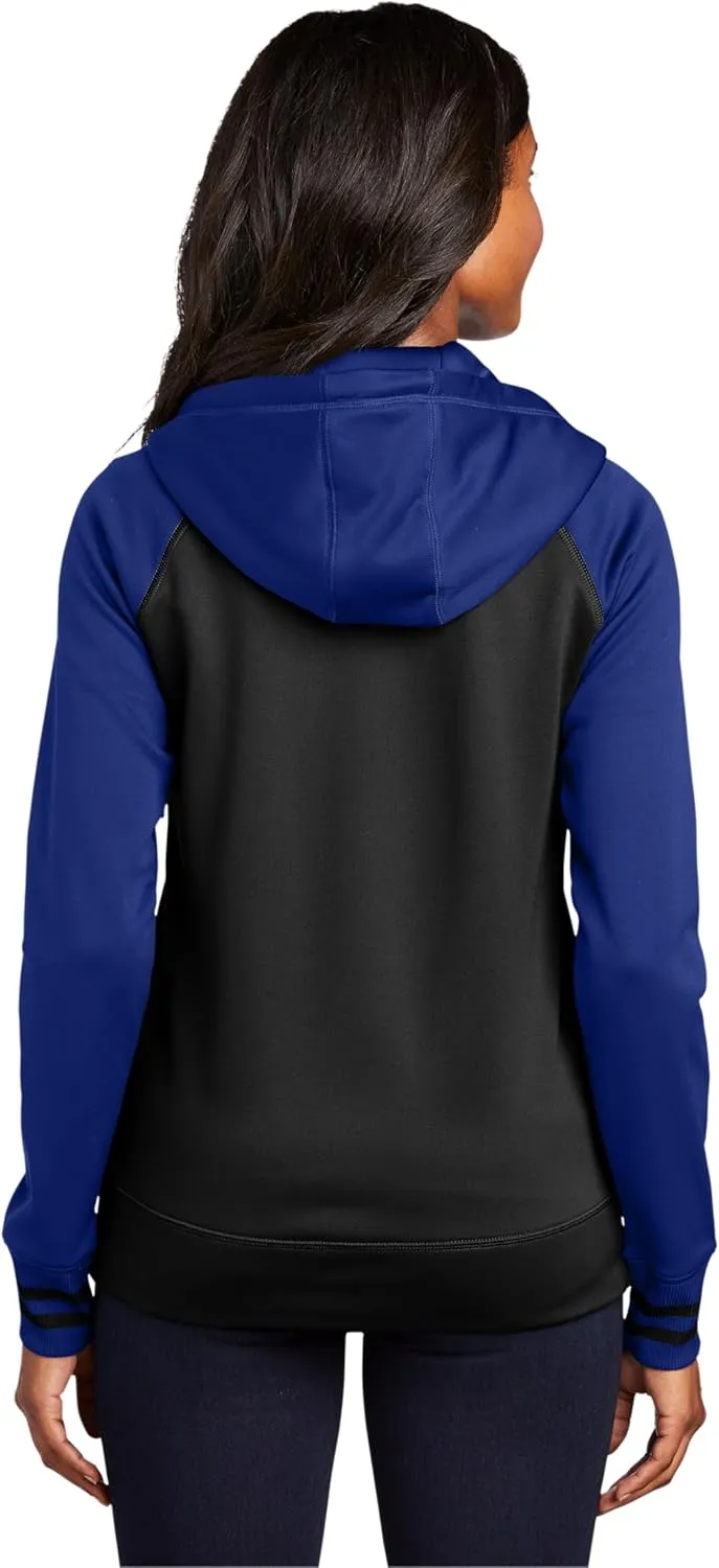 SPORT-TEK Women's Sport-Wick Varsity Fleece Full-Zip Hooded Jacket LST236