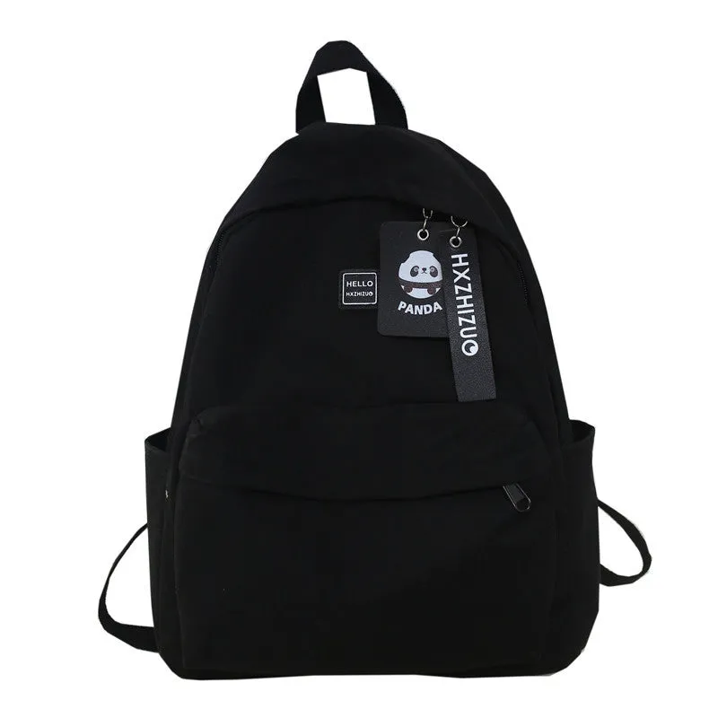 Spring Style Simple Female Preppy Trend Solid Backpacks