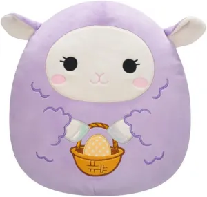 Squishmallows 2025 Original 8-Inch Easter B Squad Plush - Collectible Soft & Squishy Mini Stuffed Animal Toy - Add to Your Squad - Gift for Kids, Girls & Boys (Beatrice The Purple Lamb)