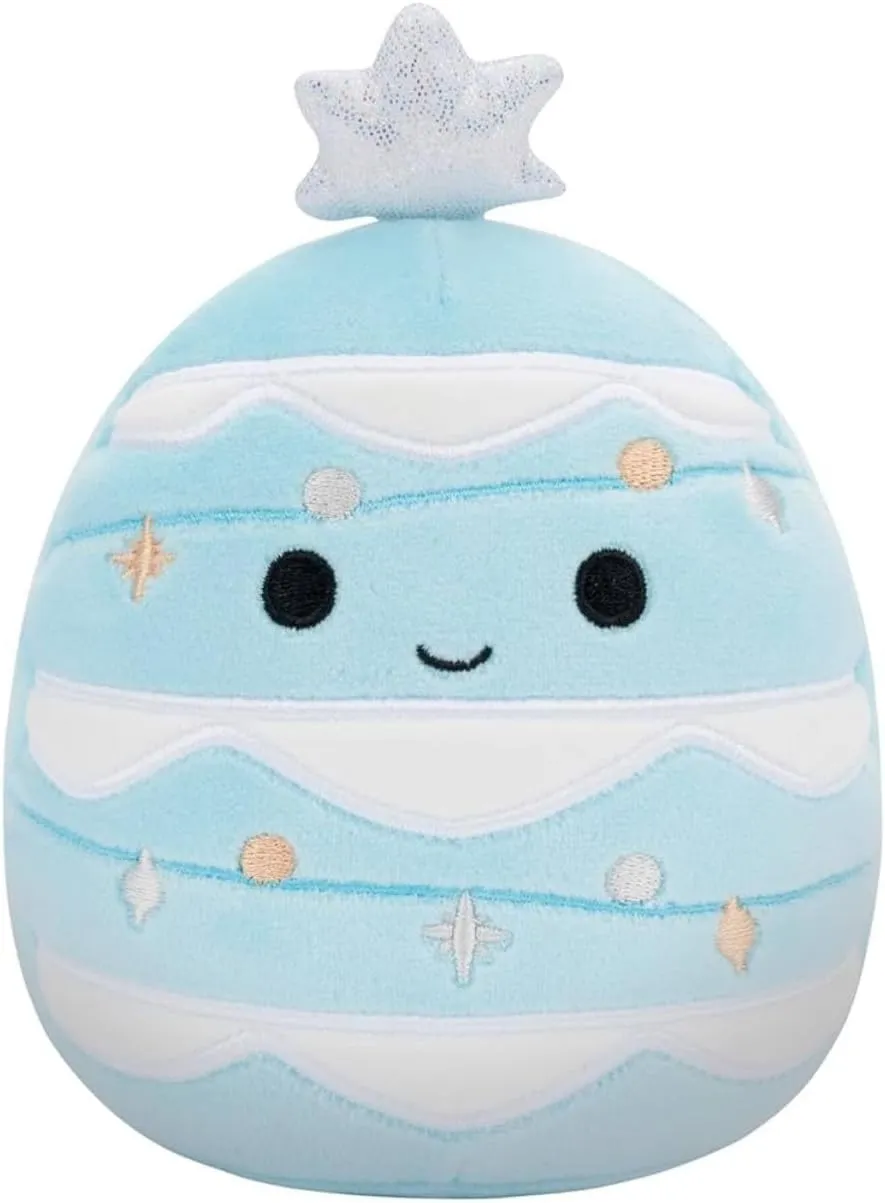 Squishmallows Officially Licensed Kellytoy Christmas 2024 Squad Plush -Squishy Stuffed Animal Toy - Gift for Kids, Girls & Boys - 8 Inch (Keiko The Blue Christmas Tree)