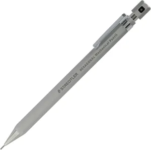 STAEDTLER 925 77-05S Hexagonal Mechanical Pencil, 0.5mm [Silky Silver]