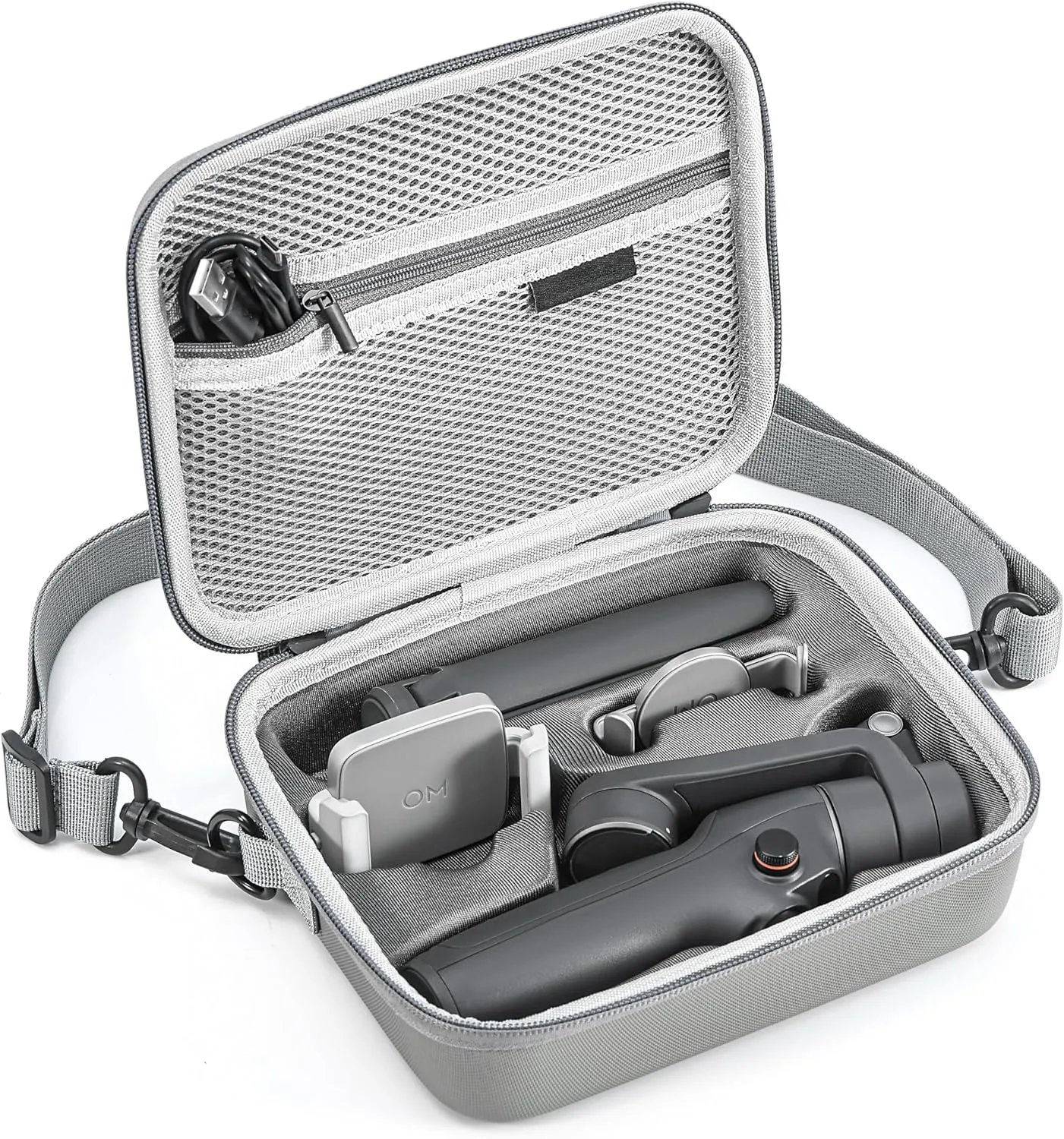 STARTRC PHOTO Osmo Mobile 6 Case, PU Leather Portable OM 6 Storage Shoulder Bag for DJI Osmo Mobile 6 Gimbal Stabilizer Accessories