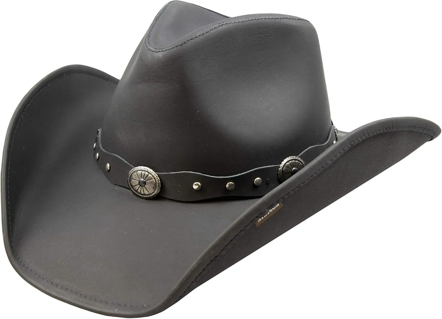 Stetson Men's Cowboy, Black Leather, X-Large