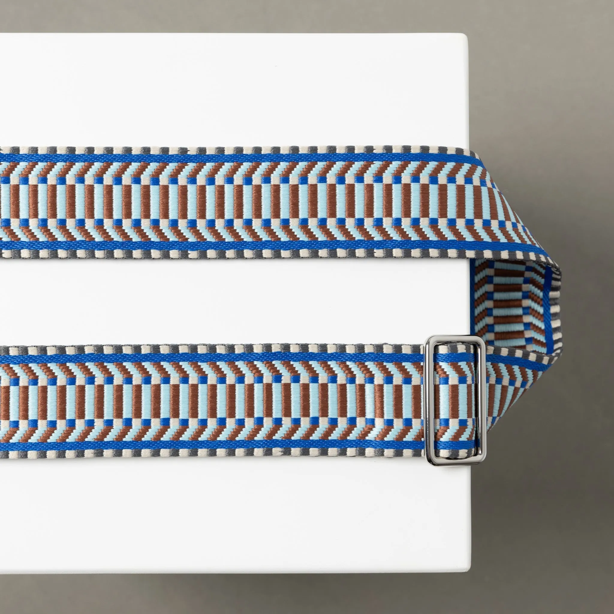 strap ethno multi blue - taupe