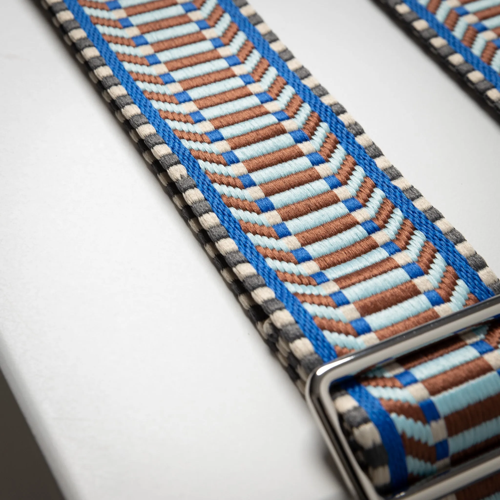 strap ethno multi blue - taupe