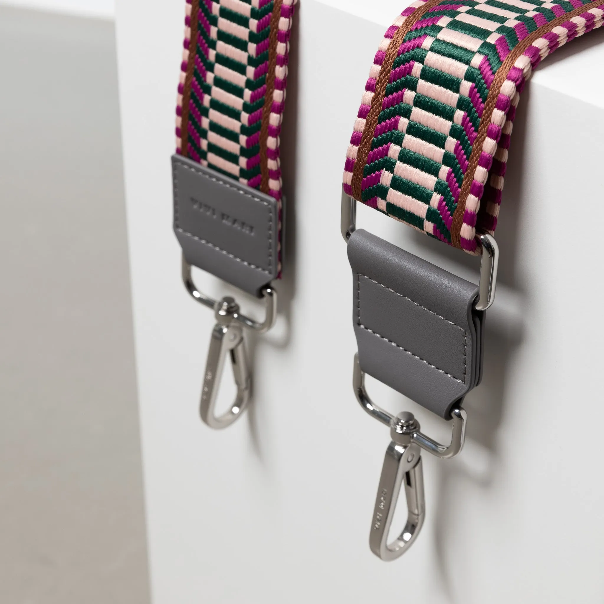 strap ethno multi magenta - tan