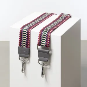 strap ethno multi magenta - taupe