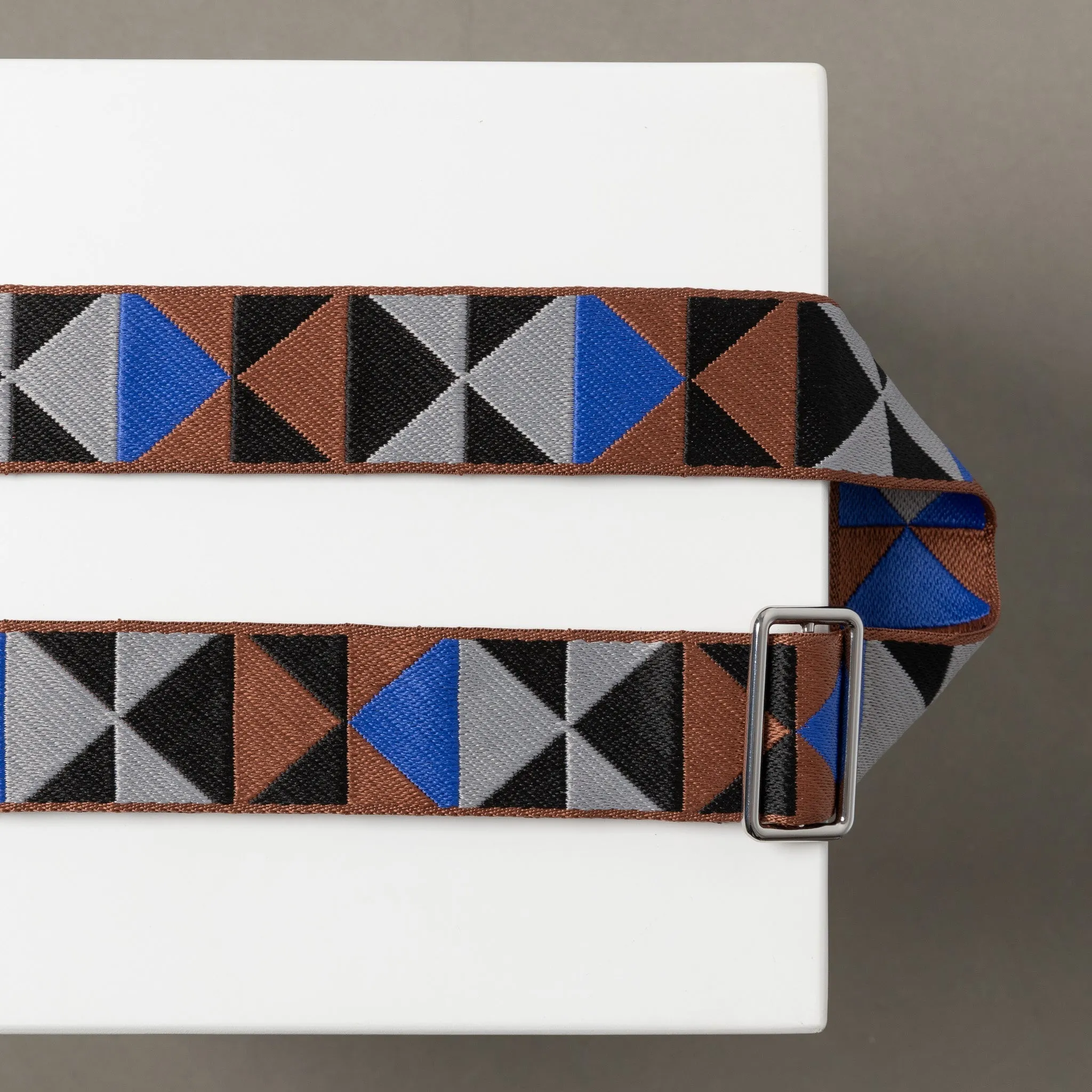 strap triangles multi tan/blue - tan