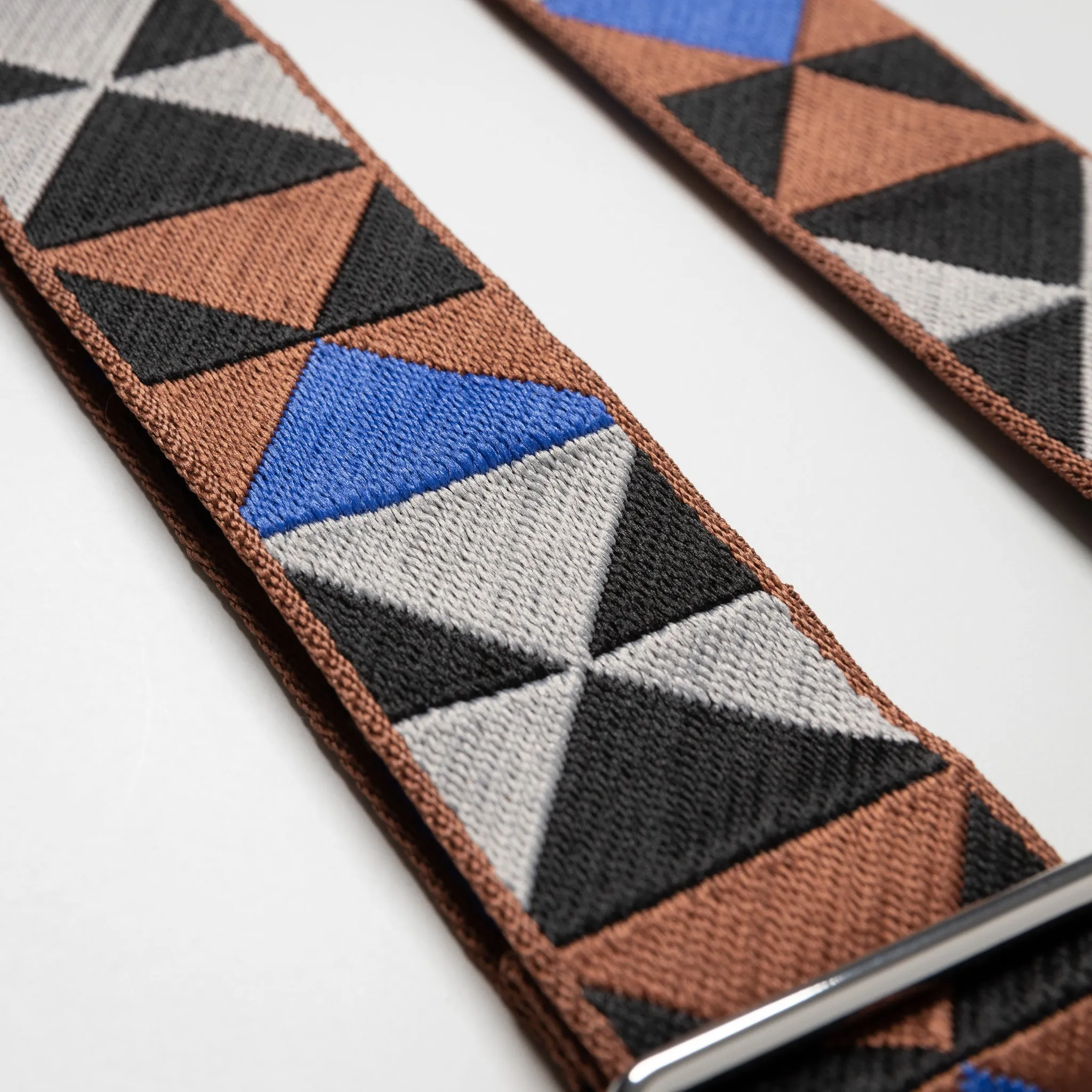 strap triangles multi tan/blue - tan