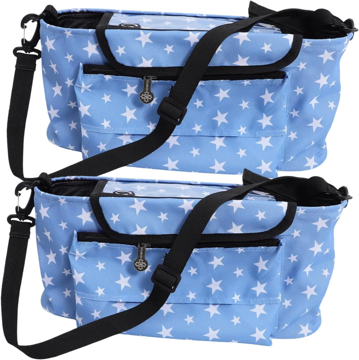 Stroller Caddy Bag Multi-compartment Organizer for Baby Bottles Cups and Diapers