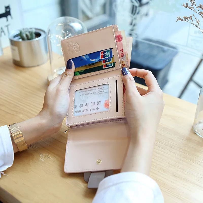 Style Female Short Cute Refreshing Simple Purses
