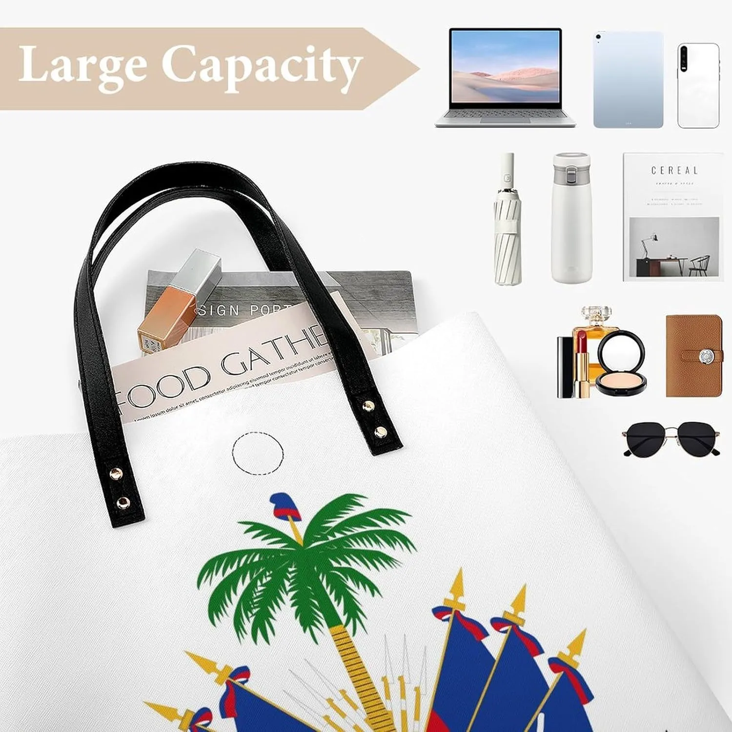 Stylish Comoros Flag Women's Tote Bag Leather Purse Large Capacity for Work and Travel