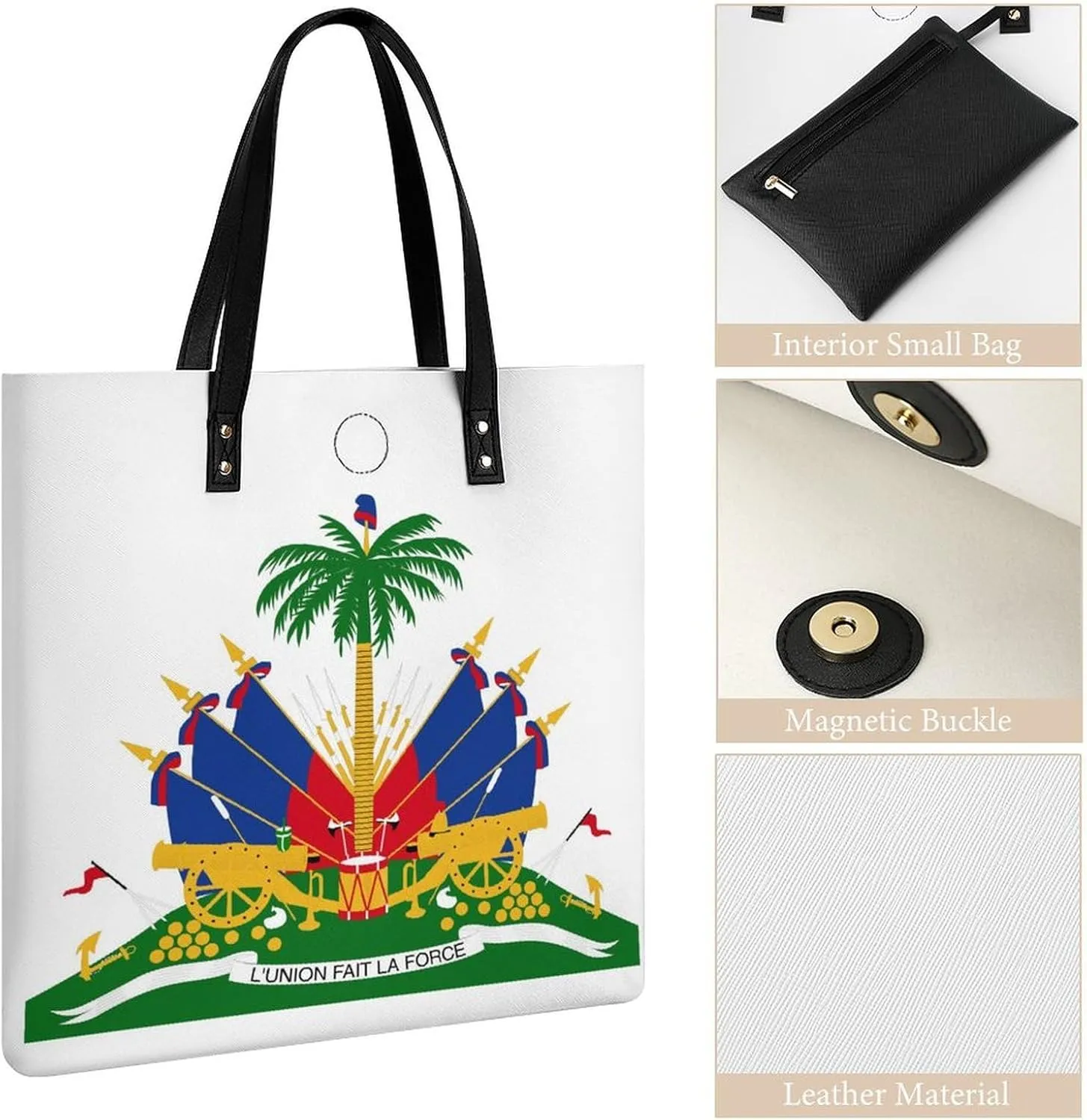 Stylish Comoros Flag Women's Tote Bag Leather Purse Large Capacity for Work and Travel
