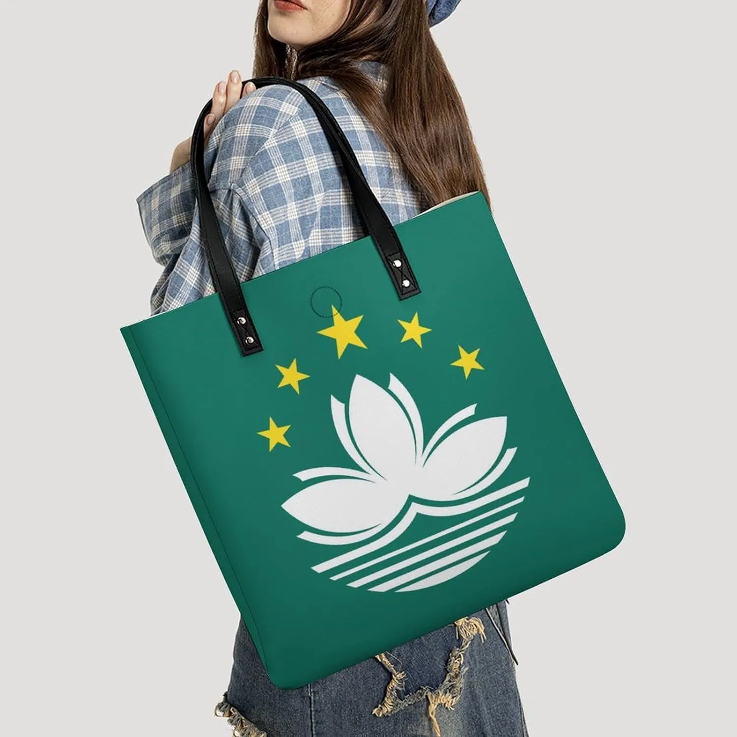 Stylish Jamaican Flag Women's Shoulder Bag Large Capacity Tote Handbag for Everyday Essentials