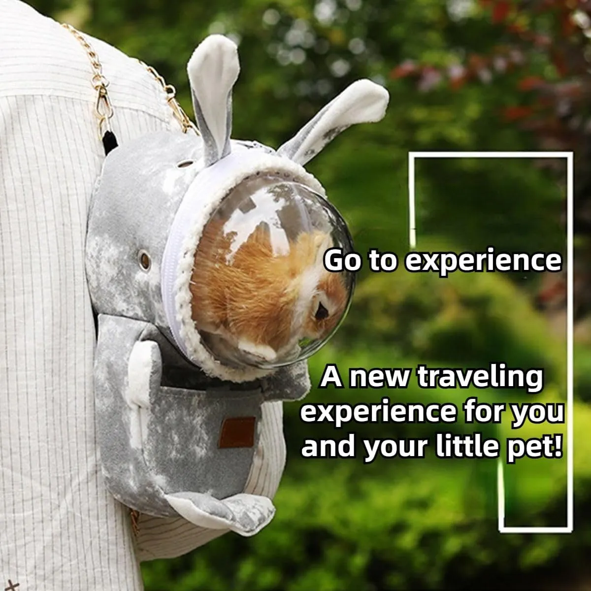 Sugar Glider Travel Pouch Gerbil Hedgehog Portable Travel Carrier Outdoor Hangbag Grey Squirrel Rat Carrier for Small Animal (Grey,Large)