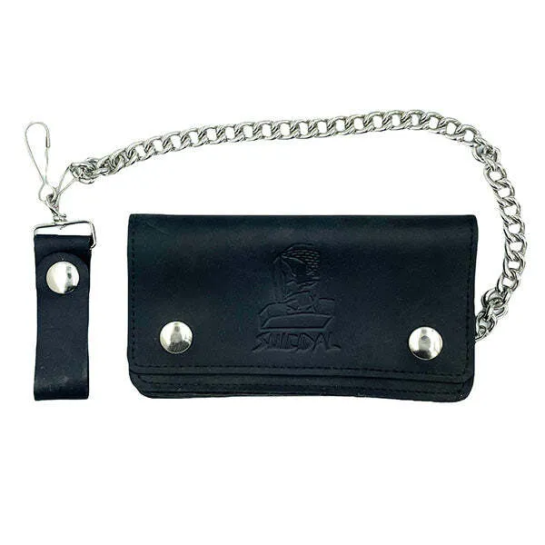 Suicidal Skates Leather Chain Wallet