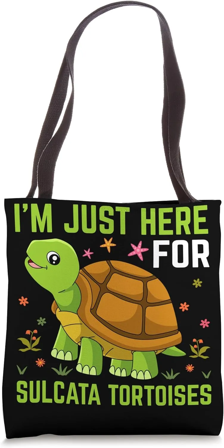 Sulcata Tortoise Accessories African Spurred Tortoise Owner Tote Bag