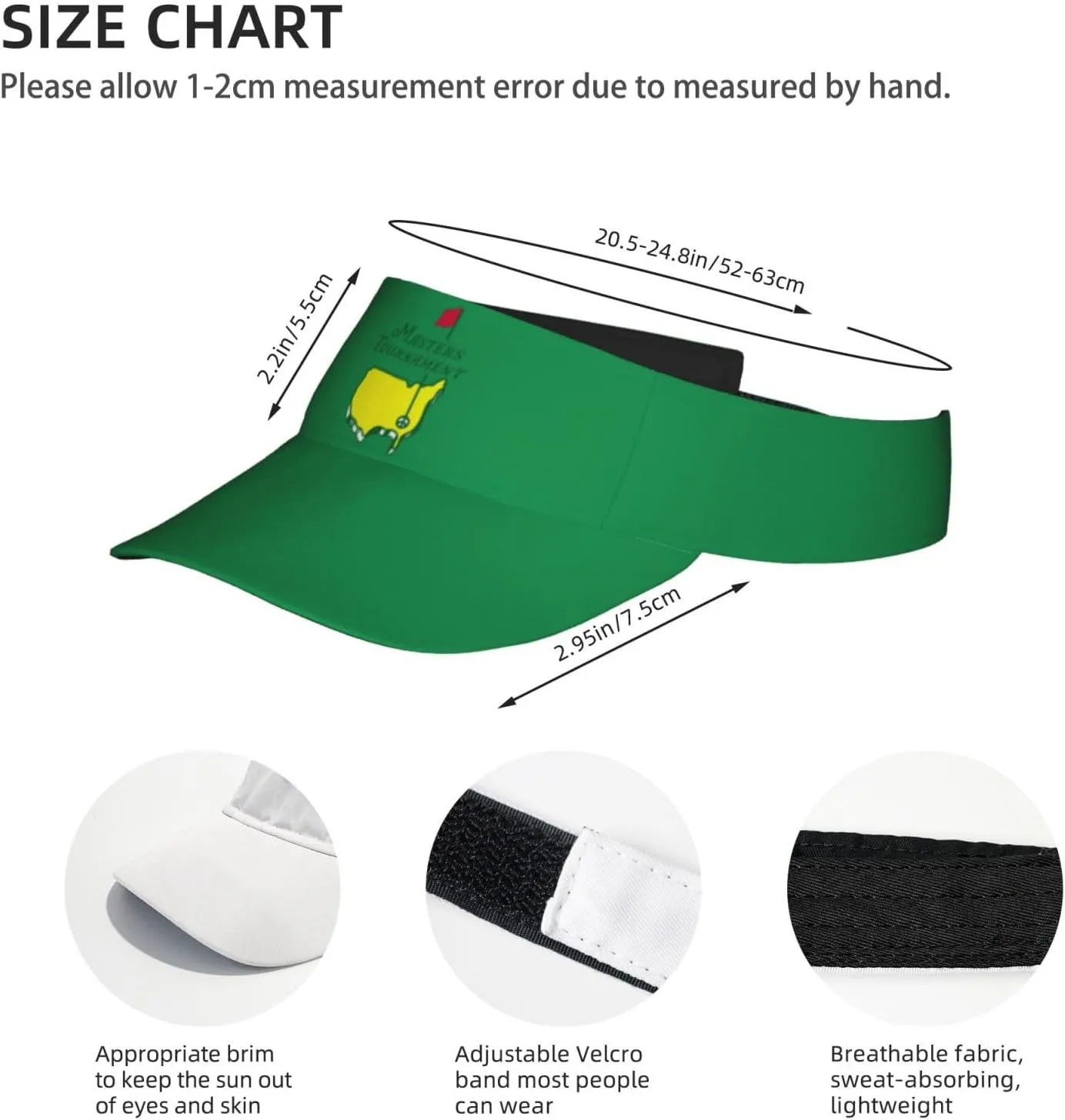 Sunscreen Visor Cap Adjustable Sport Empty Top Baseball Sun Cap for Men Women Sports Outdoor Headwear