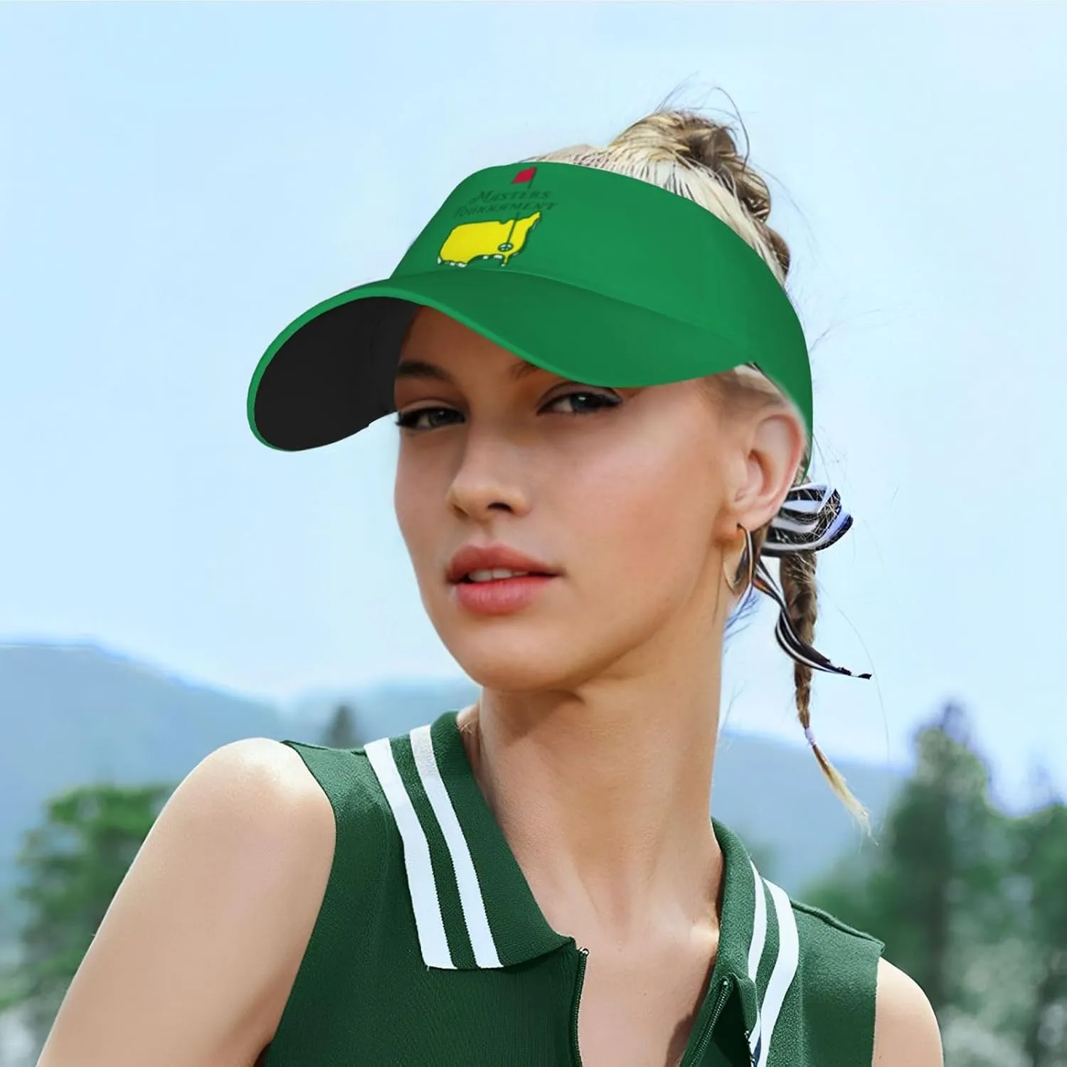 Sunscreen Visor Cap Adjustable Sport Empty Top Baseball Sun Cap for Men Women Sports Outdoor Headwear