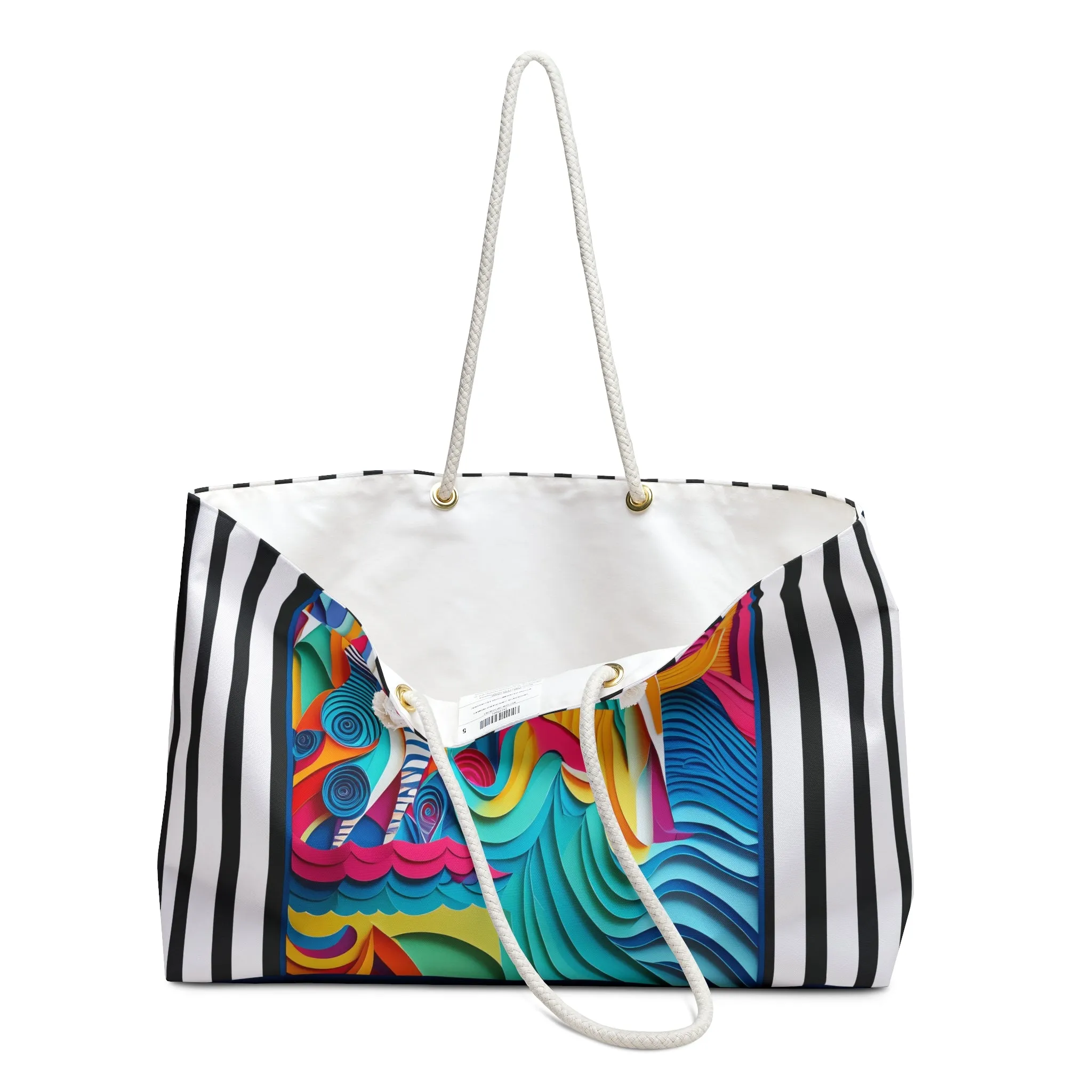 Surfing Zebra Weekender Bag