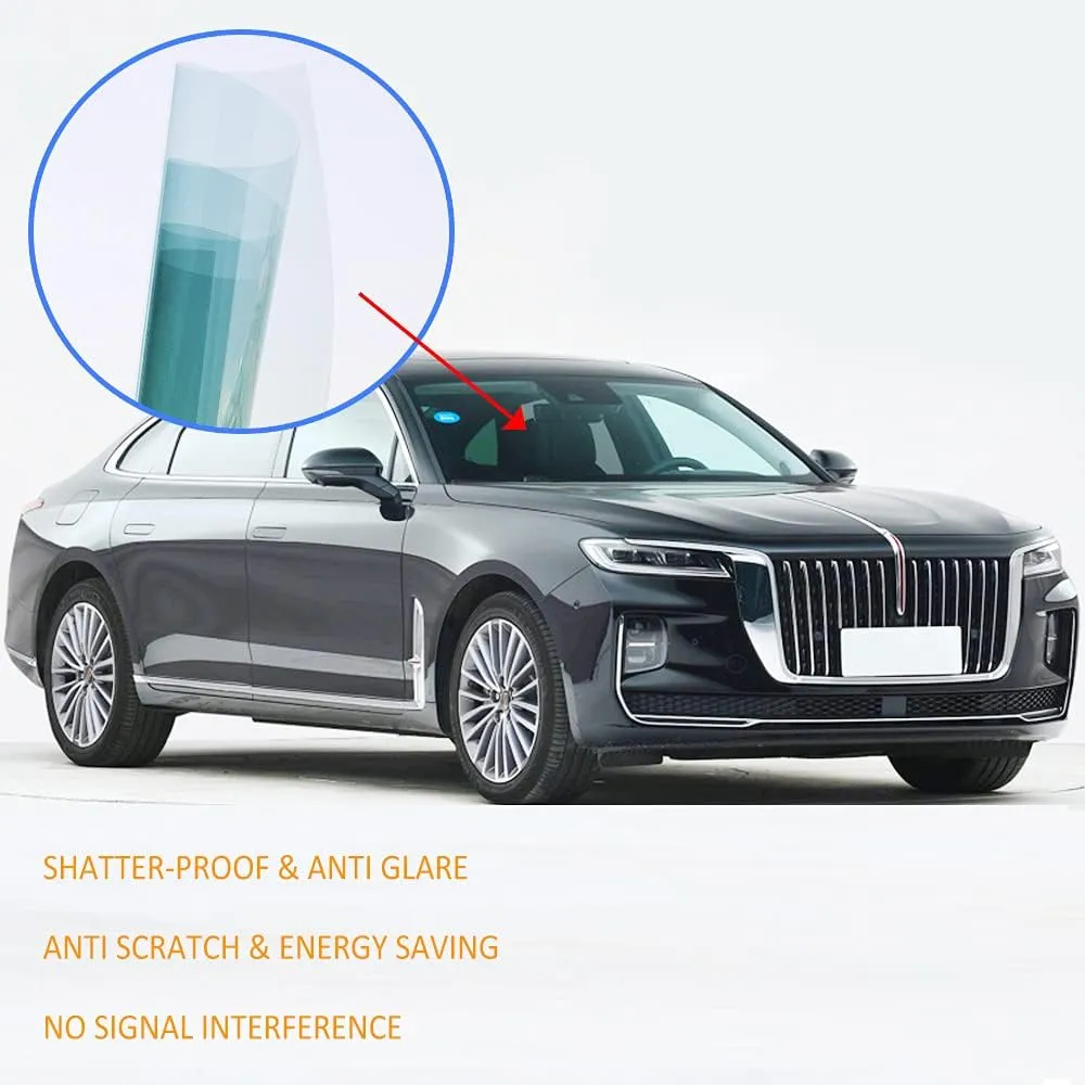 SW Nano Ceramic Car Window Film 99% Anti UV Heat Insulation Sun Blocking Solar Window Tint for Car Windshield Rear Side Window, 20Inch X 16.5Feet Roll 80% VLT
