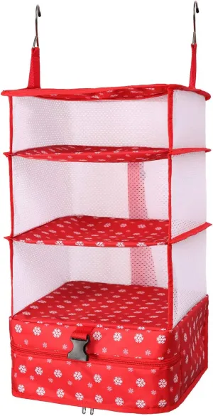 TABITORA Portable Hanging Travel Shelves Bag Packing Cube Organizer Suitcase Storage Large Capacity