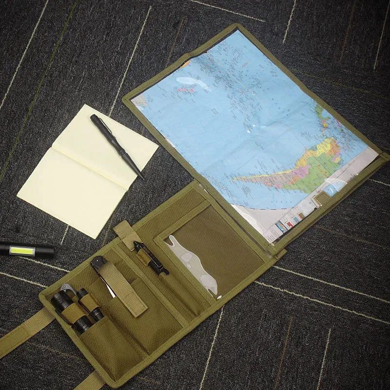 Tactical Map Storage Bag - Foldable Sundries Pouch for Outdoor Adventures