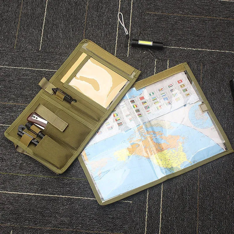 Tactical Map Storage Bag - Foldable Sundries Pouch for Outdoor Adventures