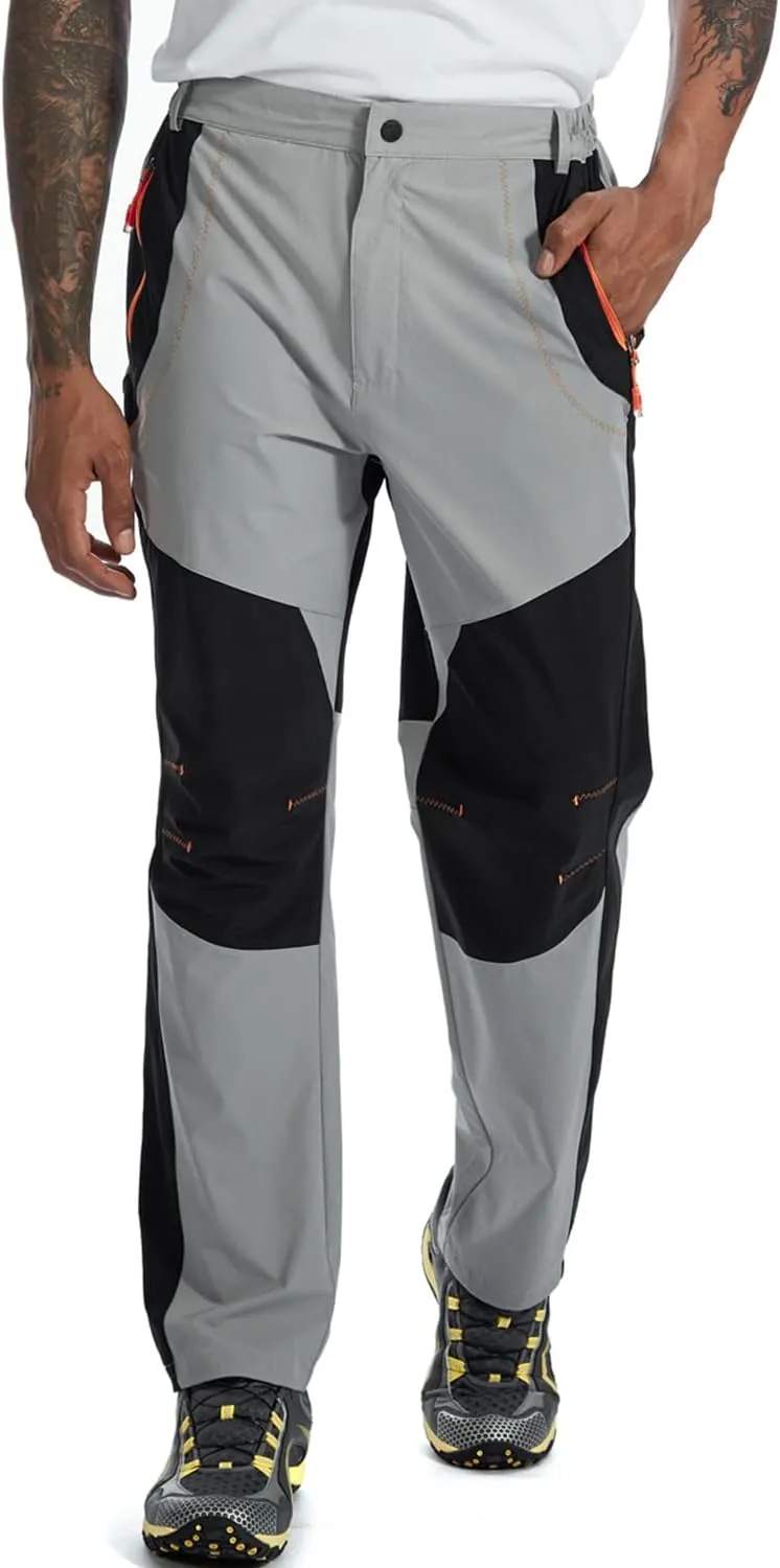 TBMPOY Men's Hiking Work Cargo Pants Lightweight Waterproof Quick Dry Outdoor Mountain Pant Fishing Camping