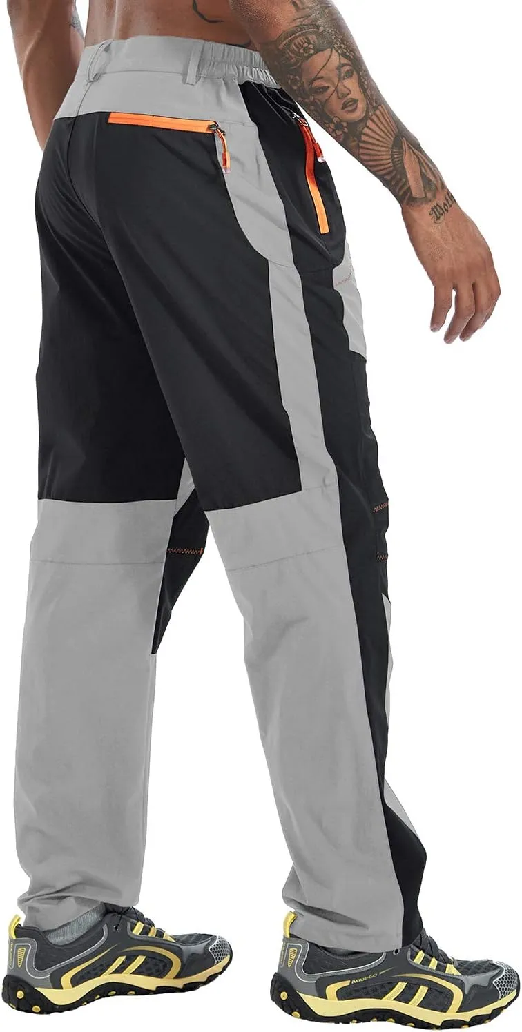 TBMPOY Men's Hiking Work Cargo Pants Lightweight Waterproof Quick Dry Outdoor Mountain Pant Fishing Camping