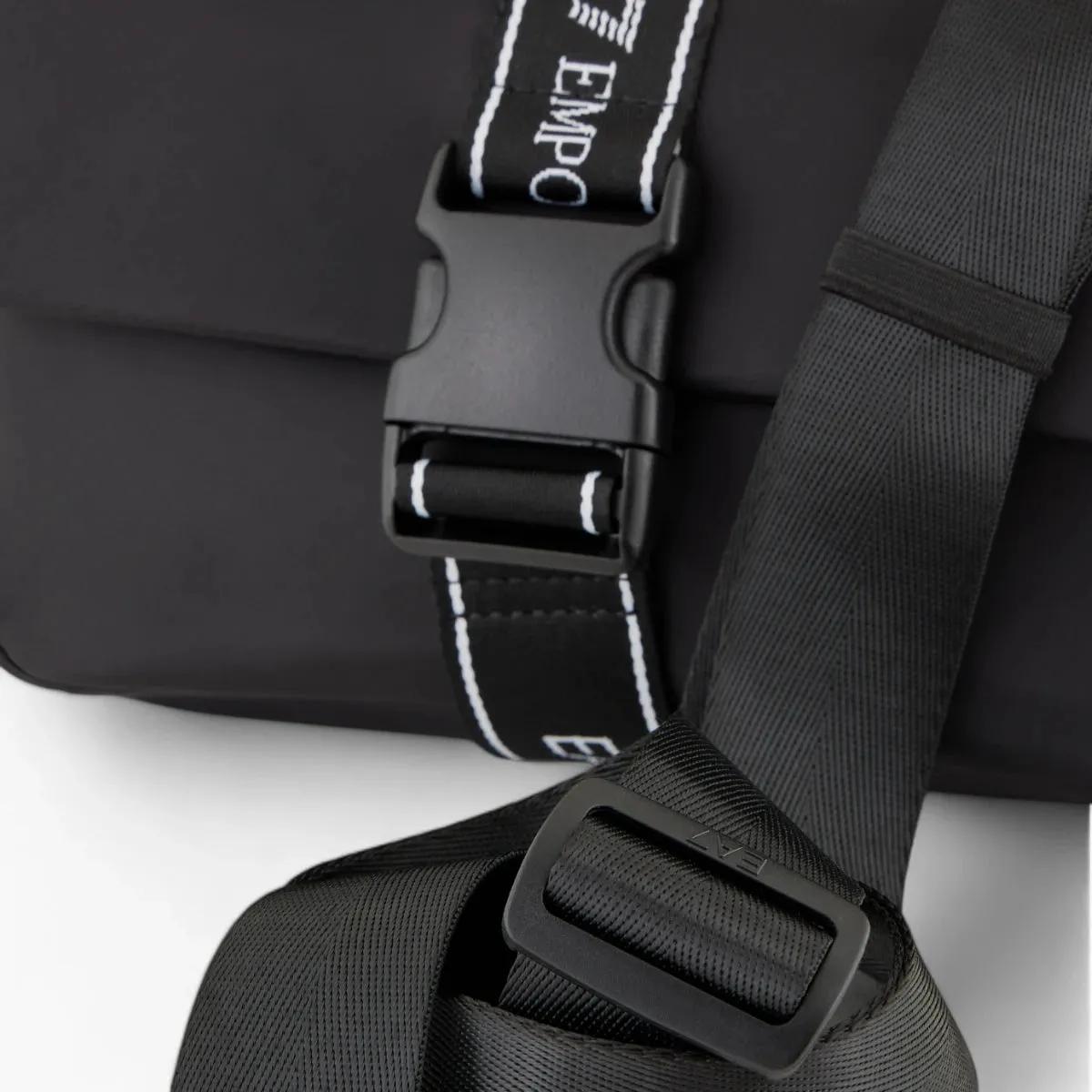 Technical Crossbody Bag With Logo Tape
