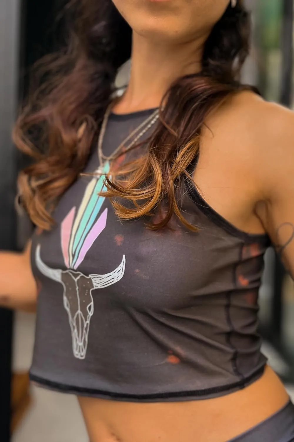 teeki Mermaid Tank Bra Tops for Women, USA Made from Sustainable Eco Luxury Fabric, Lightweight, Quick Dry, Bra Top