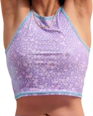 teeki Mermaid Tank Bra Tops for Women, USA Made from Sustainable Eco Luxury Fabric, Lightweight, Quick Dry, Bra Top
