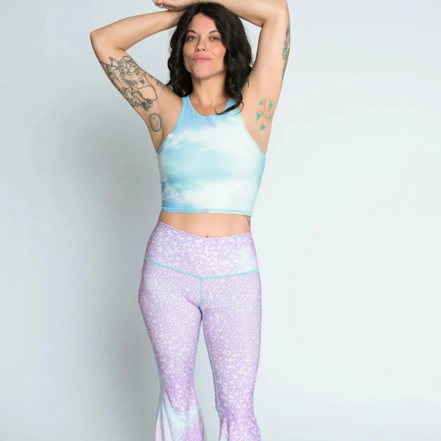 teeki Mermaid Tank Bra Tops for Women, USA Made from Sustainable Eco Luxury Fabric, Lightweight, Quick Dry, Bra Top