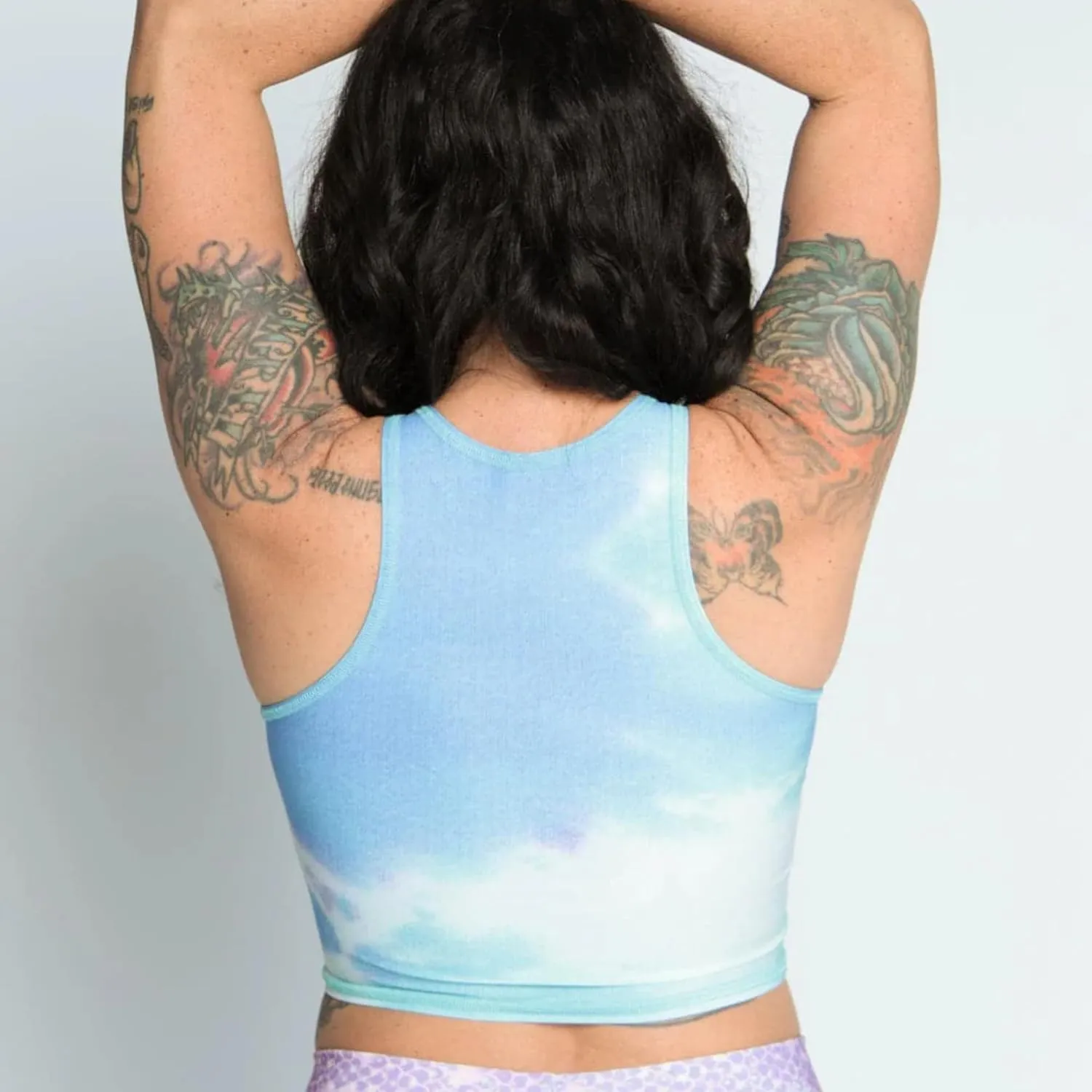 teeki Mermaid Tank Bra Tops for Women, USA Made from Sustainable Eco Luxury Fabric, Lightweight, Quick Dry, Bra Top