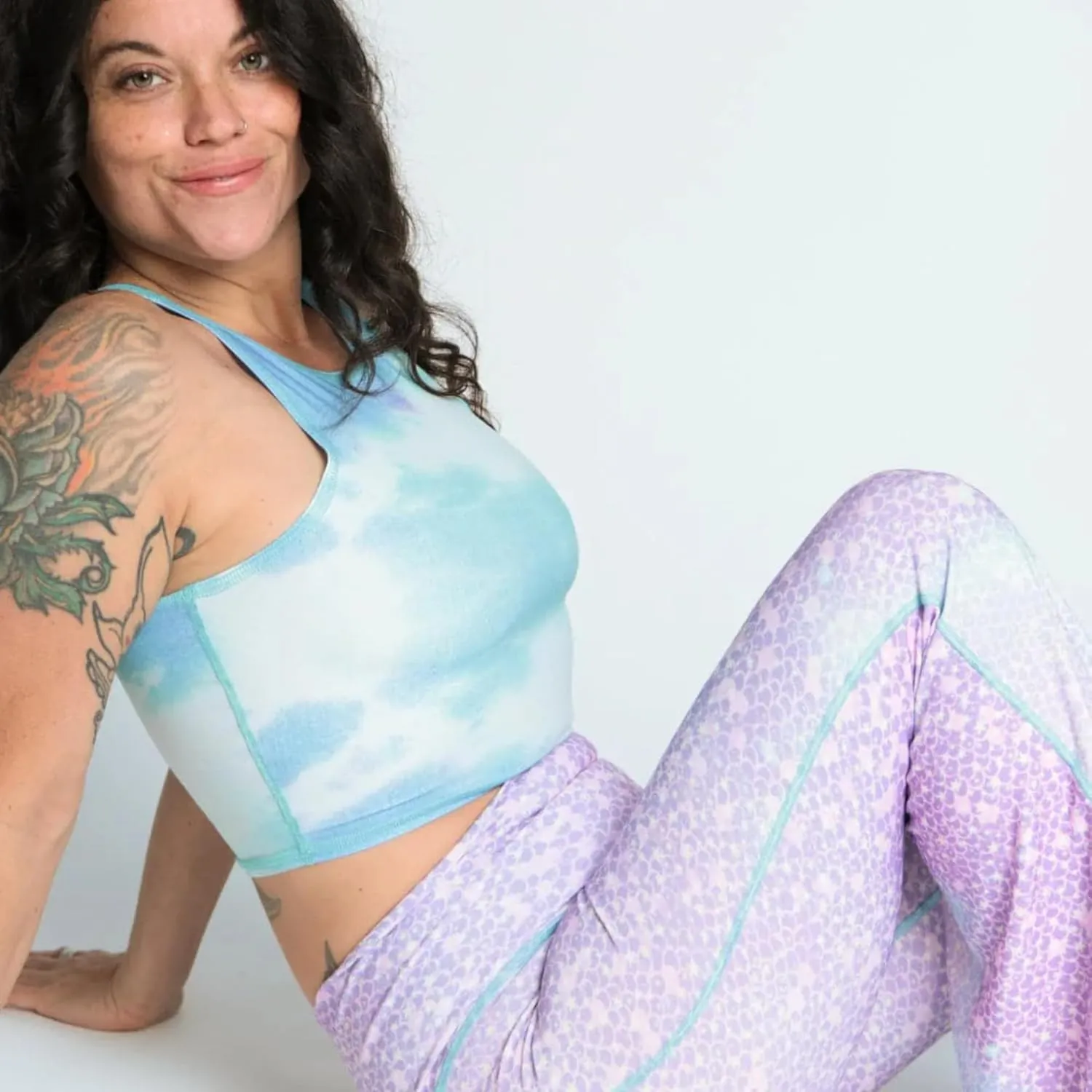 teeki Mermaid Tank Bra Tops for Women, USA Made from Sustainable Eco Luxury Fabric, Lightweight, Quick Dry, Bra Top