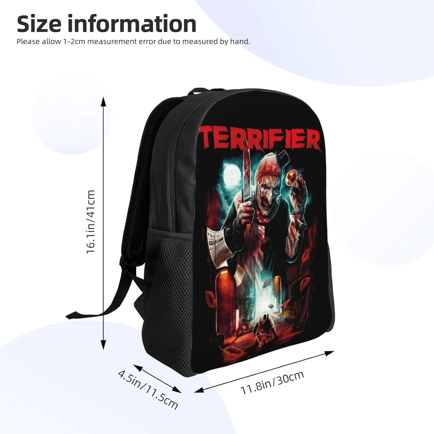 Terrifier Backpack, Leisure Travel Sports Backpack, Lightweight And Large Capacity