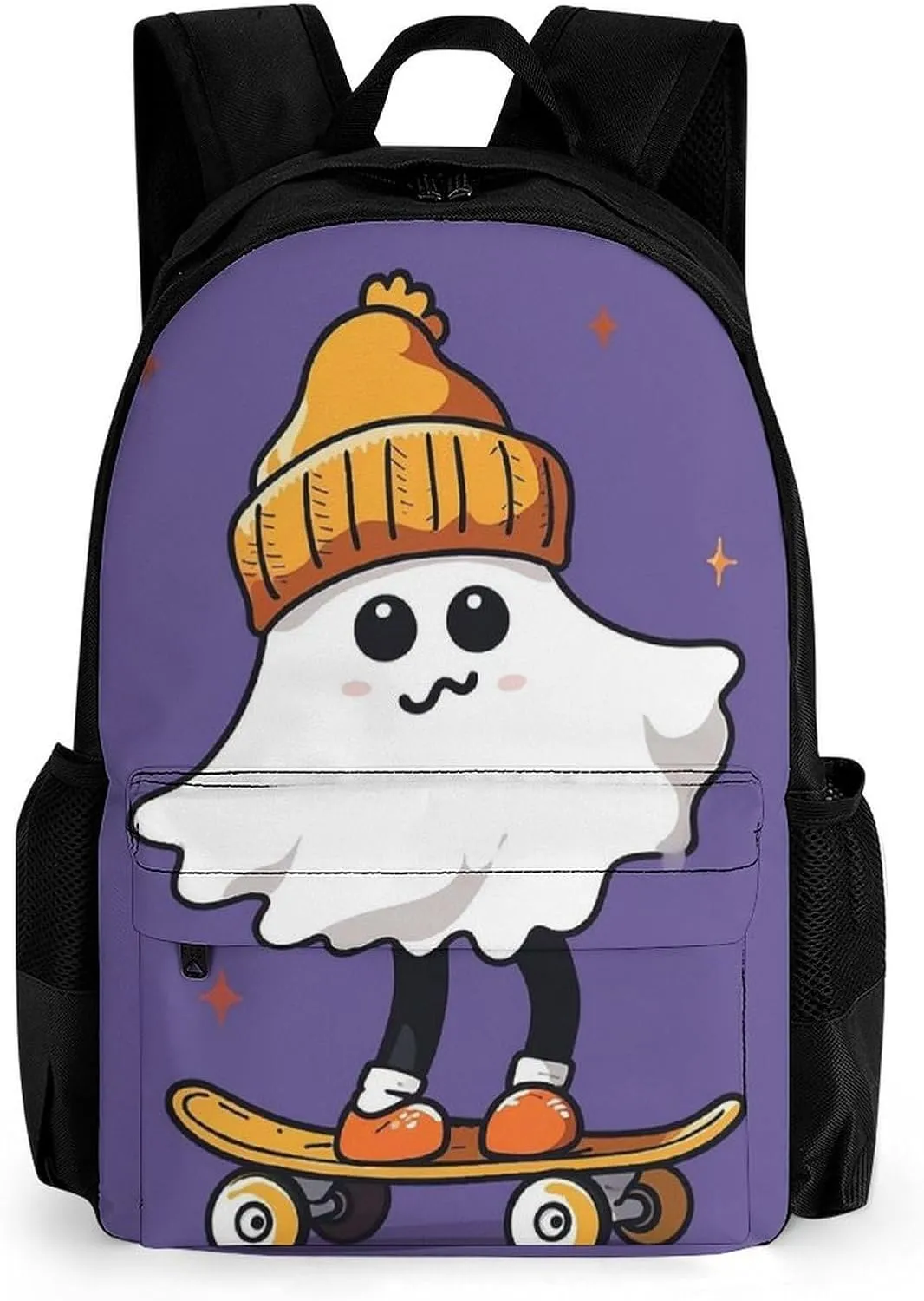 The Ghost of Skateboards Travel Backpack Nurse Bag With 2 Pockets Casual Daypack Laptop Backpacks for Men & Women Kids