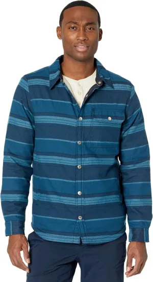 THE NORTH FACE Campshire Shirt Monterey Blue Large Half Dome Stripe SM