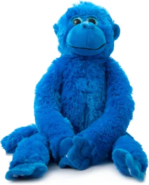 The Petting Zoo Monkey Stuffed Animals, Plush Toys for Girls and Boys, Rainbow of Colors-20 Inches (Blue)