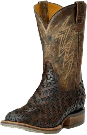 Tin Haul Men's Wickered Bull Rider Sole Braided Western Boot Broad Square Toe - 14-020-0077-0462 MU 10.5 D(M) US Multi