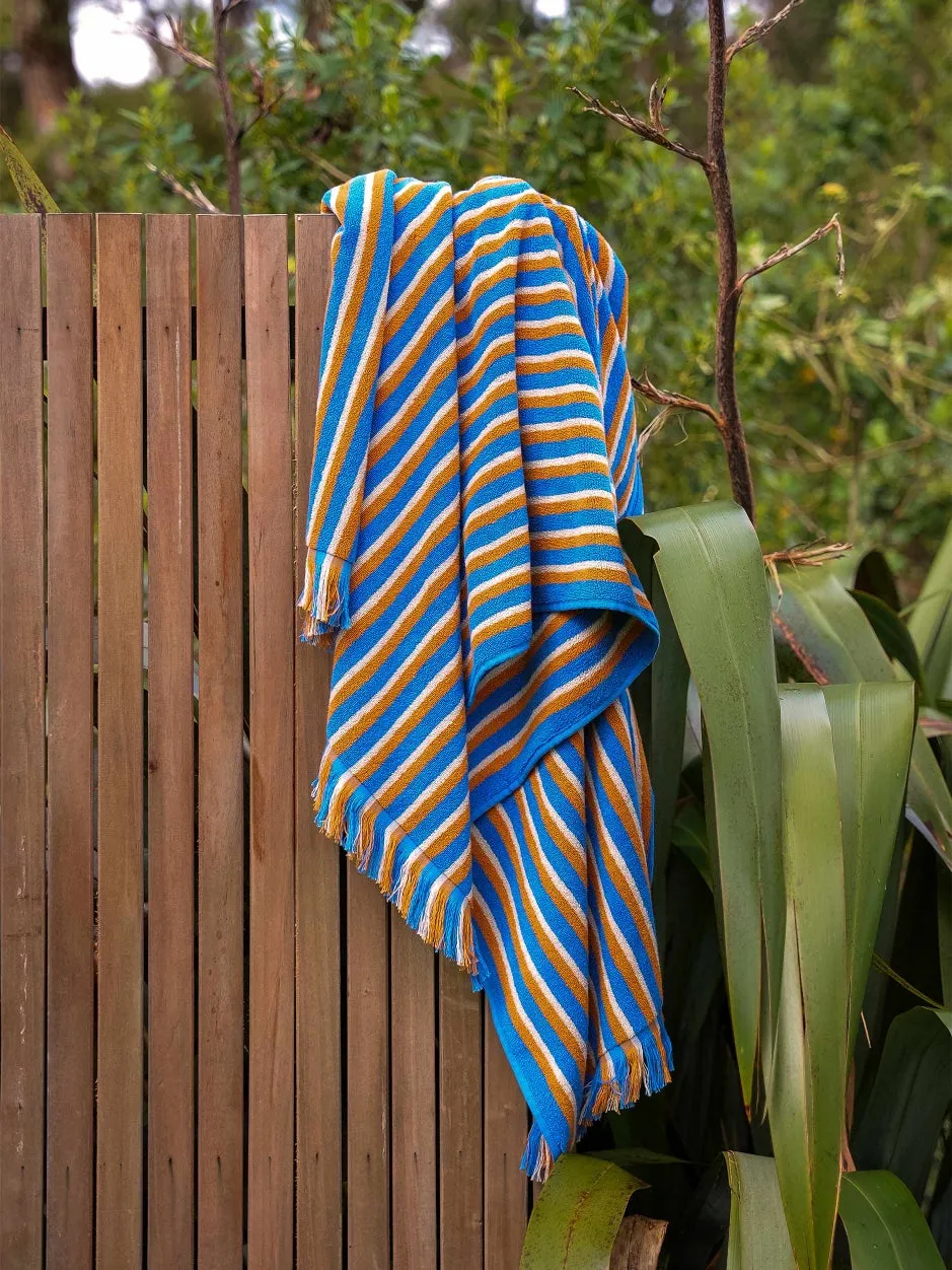 Tivoli beach towel blue/natural