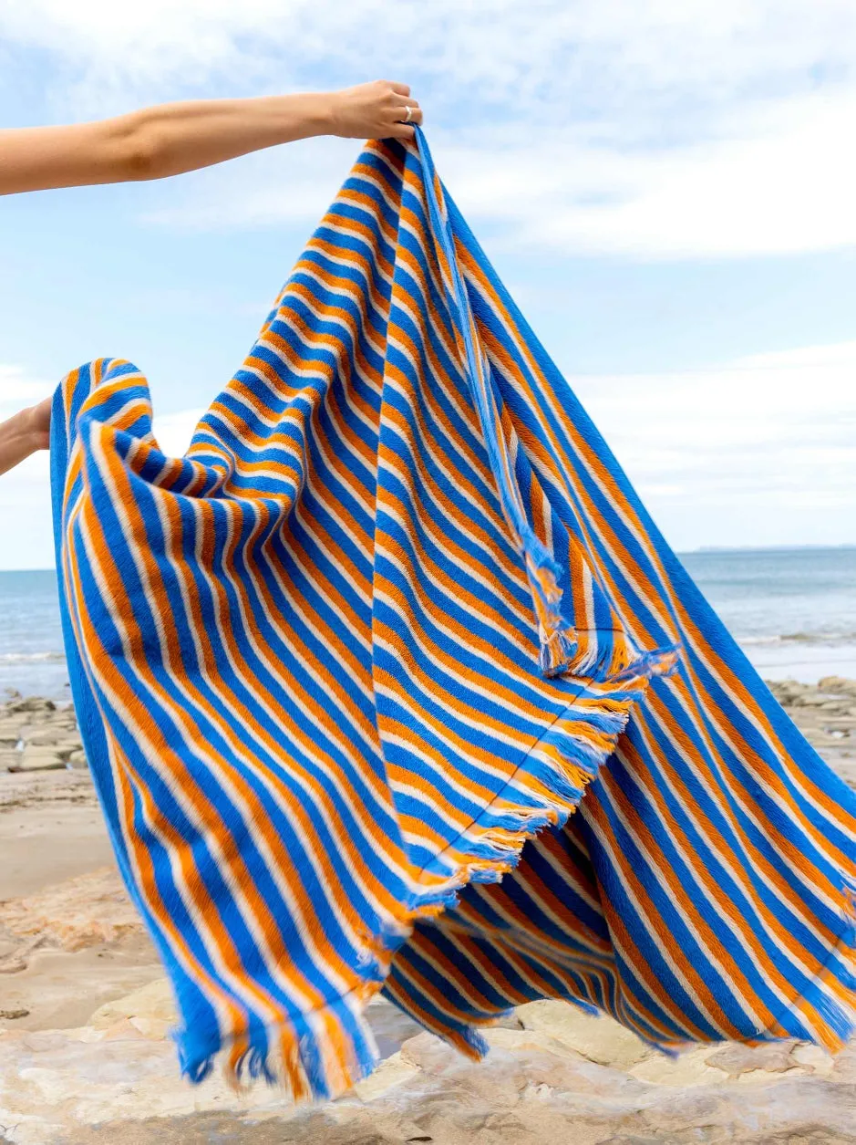 Tivoli beach towel blue/natural