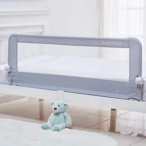 Toddler Bed Rails 59 inch, Baby Guardrail Extra Long, Foldable Tall Bedrail with Reinforced Anchor Safety System, for Twin, Full, Queen King Size Bed, Box and Platform Bed(59"L*22.8"H, Gray)