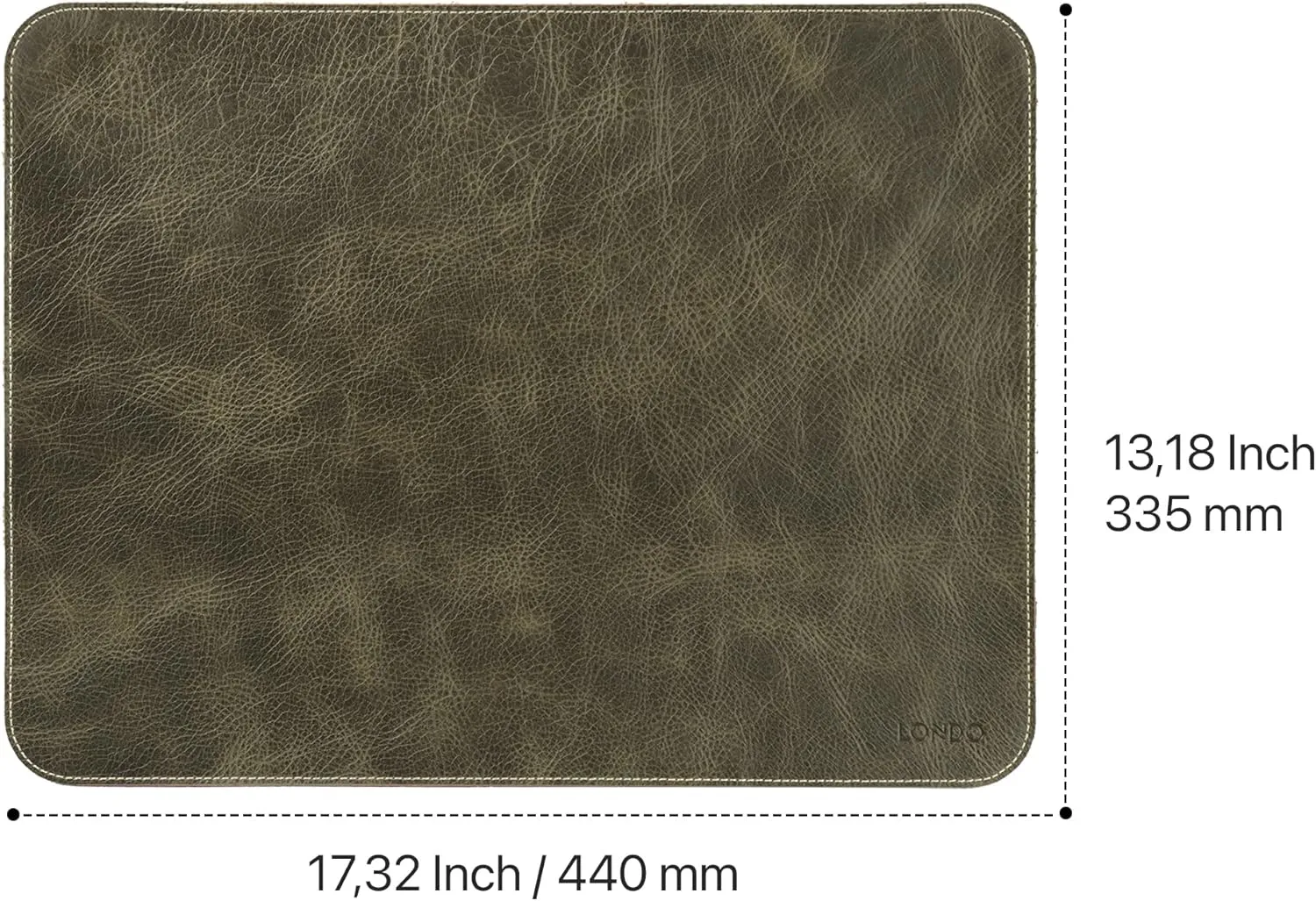 Top Grain Leather Mouse Pad – Desk Mat for Keyboard and Mouse, Large Leather Office Desk Pad