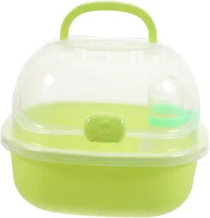 Totority Small Pet Carrying Box Portable Hamster Carrier Cage for Travel Outdoor Use Design Compact Hamster Supply for and Comfortable Transport