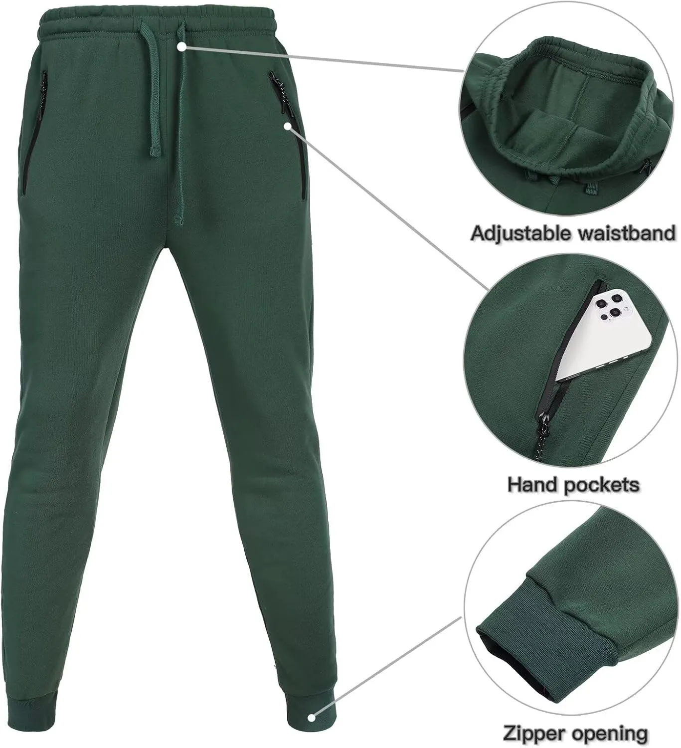 Tracksuit for men 2 pieces,Fleece hooded outfit,casual sweatsuit set jogger suit outdoor sportswear