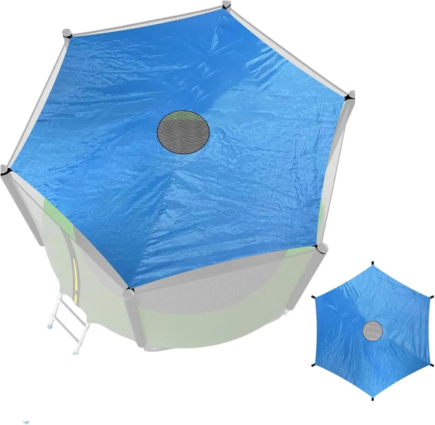 Trampoline Canopy Roof, Trampoline Shade Cover Waterproof Oxford Trampoline Tent Cover, for 6 Poles Round Trampoline