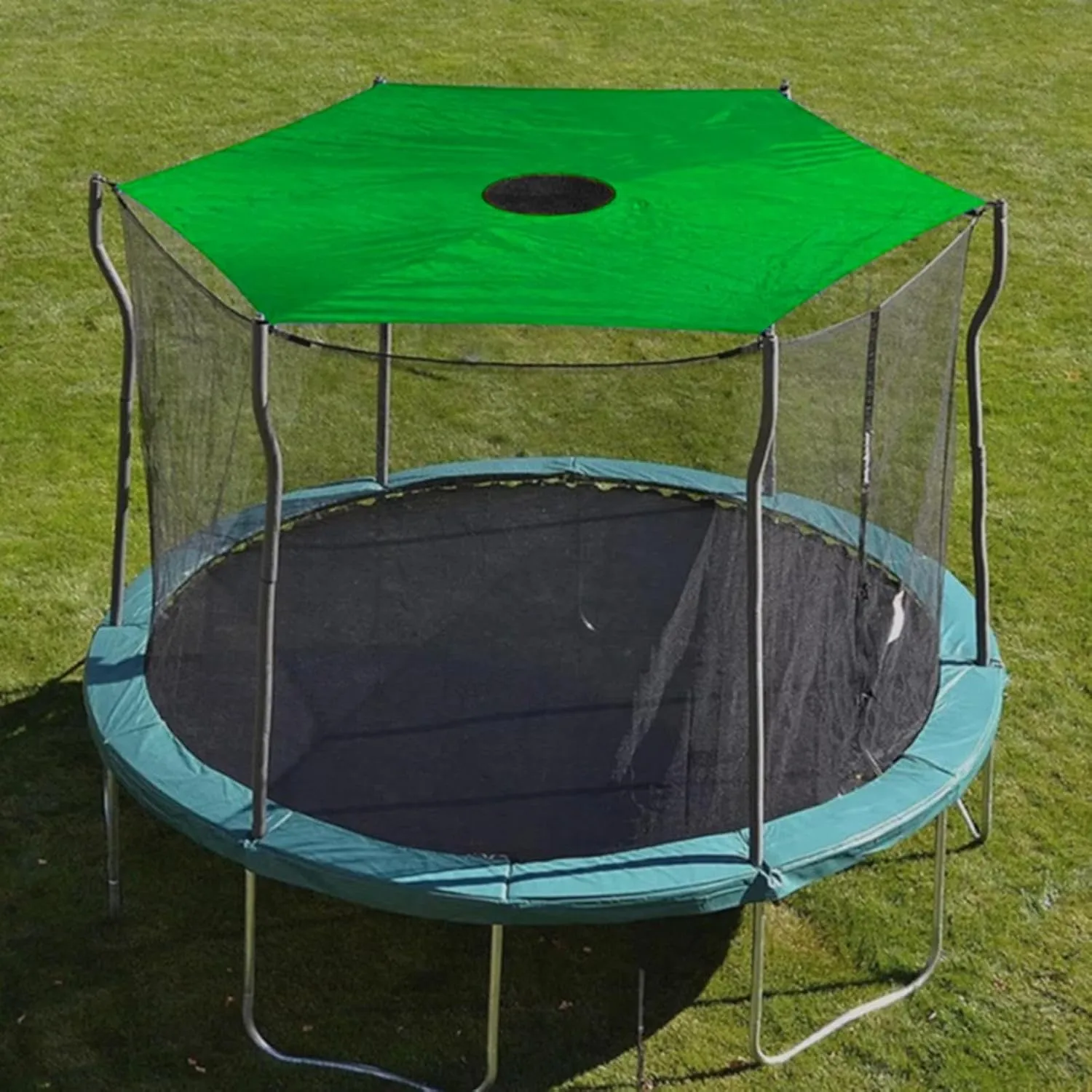 Trampoline Shade Cover, 6ft 8ft 10ft 12ft 14ft Trampoline Sun Protection Cover, Tearproof Trampolines Canopy, Waterproof & UV Protection, Trampolines Accessories Top Shade Covers