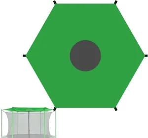 Trampoline Shade Cover, 6ft 8ft 10ft 12ft 14ft Trampoline Sun Protection Cover, Tearproof Trampolines Canopy, Waterproof & UV Protection, Trampolines Accessories Top Shade Covers